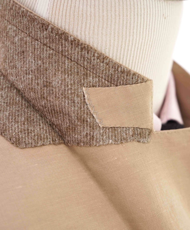 $3,995 ERMENEGILDO ZEGNA -"TROFEO" Wool/Linen Beige Suit - 48R