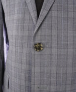 HUGO BOSS - "REDA" Italian Fabric Blue Plaid Check Super 110's Blazer - 42R