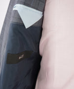 HUGO BOSS - "REDA" Italian Fabric Blue Plaid Check Super 110's Blazer - 42R