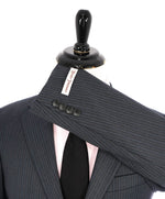 HICKEY FREEMAN - Gray on Gray Tonal Stripe "Milburn ii" Notch Lapel Suit - 38R