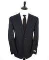 CANALI - Textured Royal Weave Classic "TRAVEL" Collection Navy Blue Blazer - 42L