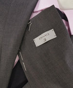 CANALI - Textured Brown/Gray Notch Lapel With Tonal Detail Blazer - 38S