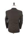 CANALI - Textured Brown/Gray Notch Lapel With Tonal Detail Blazer - 38S