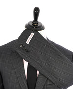 HICKEY FREEMAN - Solid Gray Plaid Check "Milburn ii" Notch Lapel Suit - 48L