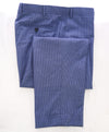 CANALI - Light Blue Summer Check Plaid Wool Flat Front Dress Pants - 33W