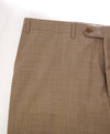 CANALI - Camel Beige Summer Solid Flat Front Dress Pants - 40W