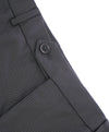 ARMANI COLLEZIONI - Black & Gray Tonal Rope Stripe Flat Front Dress Pants - 39W