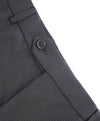 ARMANI COLLEZIONI - Black & Gray Tonal Rope Stripe Flat Front Dress Pants - 37W