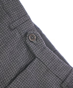 ARMANI COLLEZIONI - Tonal Gray Micro Check Plaid Flat Front Dress Pants - 32W