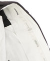 ARMANI COLLEZIONI - Birdseye Sharkskin Brown Flat Front Dress Pants - 34W