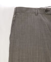 ARMANI COLLEZIONI - Medium Gray Pindot Textured Flat Front Dress Pants - 39W
