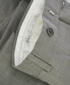 ARMANI COLLEZIONI - Medium Gray Pindot Textured Flat Front Dress Pants - 39W