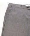 ARMANI COLLEZIONI - Black & White Basket Weave Flat Front Dress Pants - 38W
