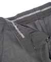 ARMANI COLLEZIONI - Gray Tonal Check Plaid Flat Front Dress Pants - 32W