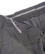 ARMANI COLLEZIONI - Gray Tonal Check Plaid Flat Front Dress Pants - 32W