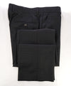 ARMANI COLLEZIONI - Gray Tonal Check Plaid Flat Front Dress Pants - 32W