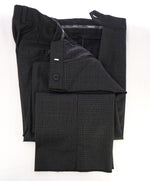 ARMANI COLLEZIONI - Gray Tonal Check Plaid Flat Front Dress Pants - 32W