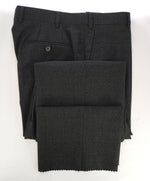 ARMANI COLLEZIONI - Gray Tonal Stripe Flat Front Dress Pants - 33W