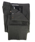 ARMANI COLLEZIONI - Gray Tonal Stripe Flat Front Dress Pants - 33W