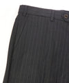 ARMANI COLLEZIONI - Gray Tonal Pin Stripe Flat Front Dress Pants - 33W
