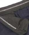 ARMANI COLLEZIONI - Plaid Check Windowpane Blue Flat Front Dress Pants - 39W