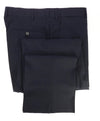 ARMANI COLLEZIONI - Plaid Check Windowpane Blue Flat Front Dress Pants - 39W