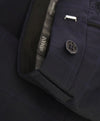 ARMANI COLLEZIONI - Plaid Check Windowpane Blue Flat Front Dress Pants - 39W