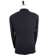 $1,495 ARMANI COLLEZIONI - "G Line"Navy Blue Textured Royal Weave Blazer- 46L