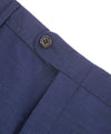 HICKEY FREEMAN - Blue Mini Check Plaid Wool Flat Front Dress Pants - 33W