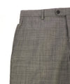 HICKEY FREEMAN - Salt n' Pepper Textured Wool Flat Front Dress Pants - 36W