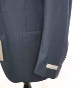 $1,895 CANALI - Blue Textured Geometric Weave Blazer - 44R