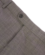 HICKEY FREEMAN - Salt n' Pepper Textured Wool Flat Front Dress Pants - 36W