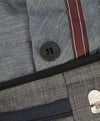 HICKEY FREEMAN - Salt n' Pepper Textured Wool Flat Front Dress Pants - 36W