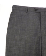 HICKEY FREEMAN - Prince of Wales Check Wool Flat Front Dress Pants - 38W