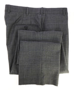 HICKEY FREEMAN - Prince of Wales Check Wool Flat Front Dress Pants - 32W