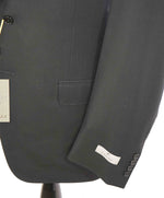 $1,895 CANALI - "TRAVEL WATER RESISTANT" Black Royal Weave Wool Blazer - 44L