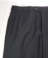 HICKEY FREEMAN - Charcoal Gray Wool Flat Front Dress Pants - 38W