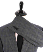 $2,295 CANALI - "EXCLUSIVE Super 150's" Gray Windowpane Wool Blazer - 44R