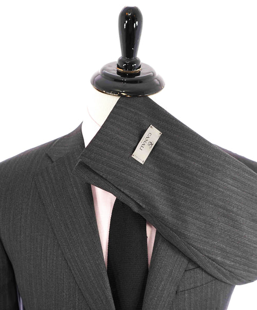 $1,895 CANALI - Gray Scale Tonal Textured Wool Striped Blazer - 42S