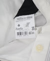 ZANELLA - “PARKER” Solid Black Wool Flat Front Pants - 35W