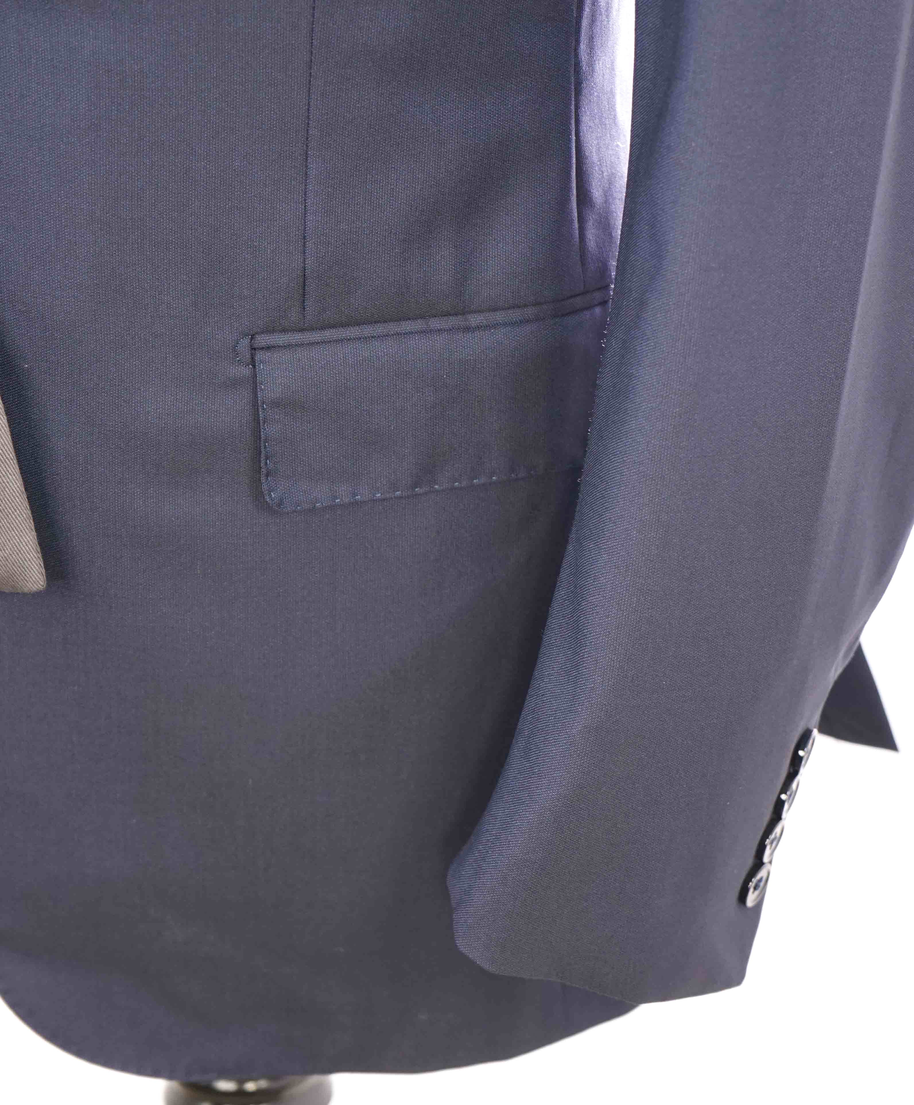 $3,995 ERMENEGILDO ZEGNA -"TROFEO 600" Blue Oxford Weave Silk Suit - 40R