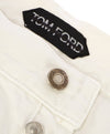 TOM FORD - Straight-Fit Distressed Denim Jeans White LOGO Tag - 38W