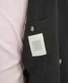 ELEVENTY - Black Woven Double-Breasted Gold Button Unlined Blazer - 40 (50 EU)