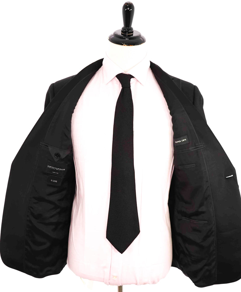 $1,995 EMPORIO ARMANI - “G LINE” 1-Btn Peak 130's Lapel Tuxedo Suit - 40S
