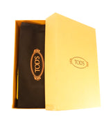 TOD’S - Blue Suede Gomma 85B Mocassino Logo Vamp - 12.5US