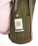 ELEVENTY - Sage Green Herringbone Semi-Lined Soft Jacket Blazer - 40 (50 EU)