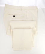 BRUNELLO CUCINELLI - Cream Logo/Horn Button Chino Cotton Pants - 34W