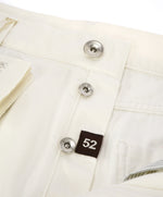 BRUNELLO CUCINELLI - Logo 5-Pocket White Distressed Jeans Leather Tag - 36W