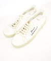 SAINT LAURENT - SL/06 Court Classic embroidered distressed sneakers - 40EU