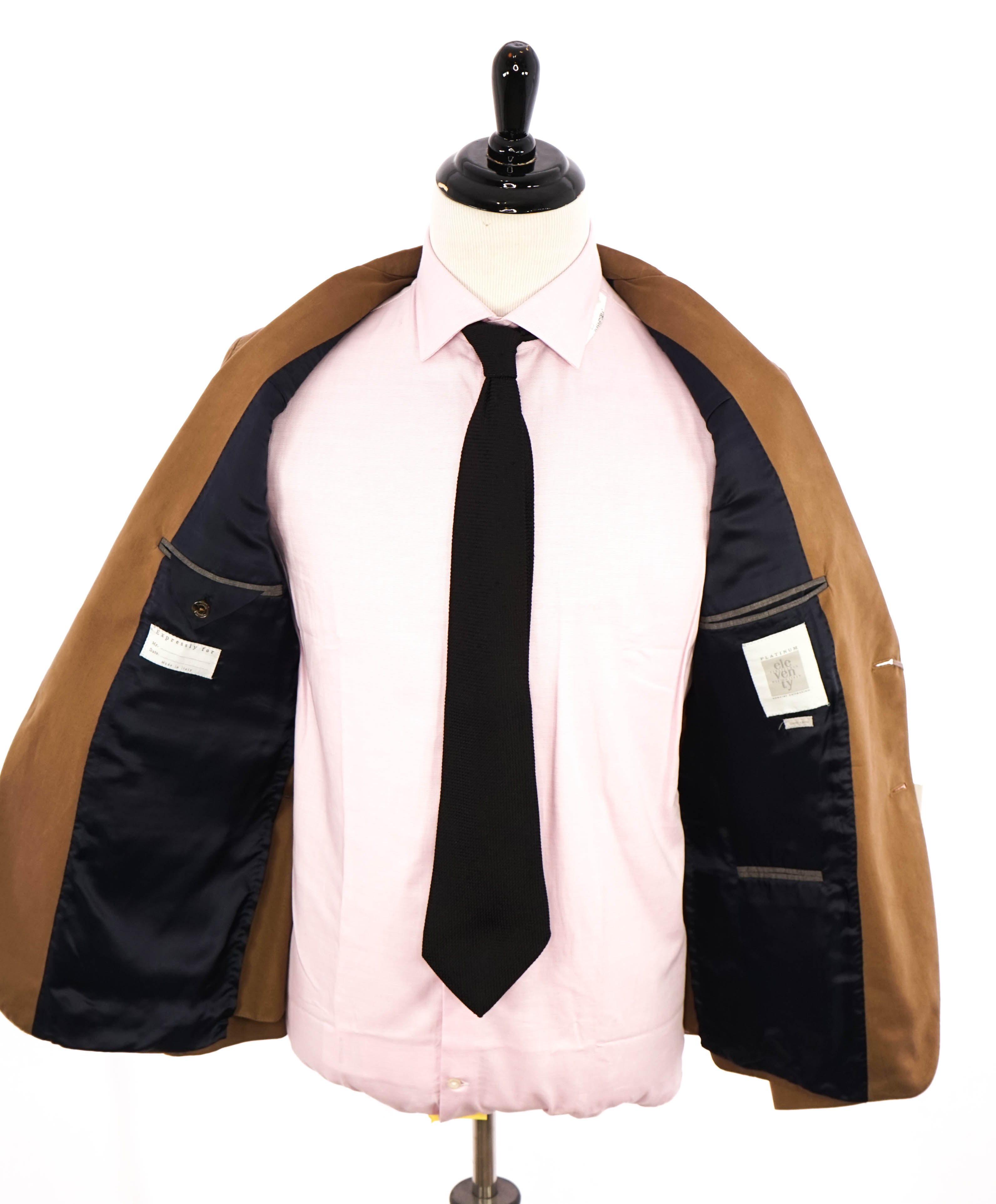 ELEVENTY - By ERMENEGILDO ZEGNA "Cotton / Cashmere" Brown Blazer - 40 (50 EU)